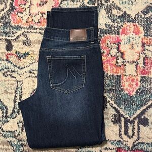 Maurices Women’s or Teens Mid Rise Stretchy Straight Dark Denim Jeans Sz 15/16